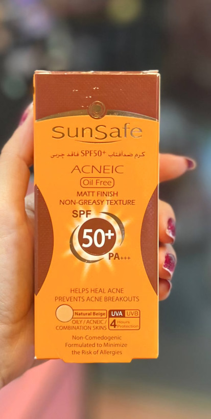 ضدآفتابspf50سان سیف بژ طبیعی